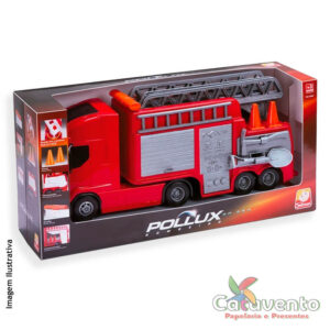 Caminhão de Bombeiros Fire Tank Orange Toys - Vermelho