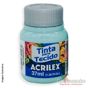 TINTA PARA TECIDO FOSCA 37ML VERDE GLACIAL - ACRILEX