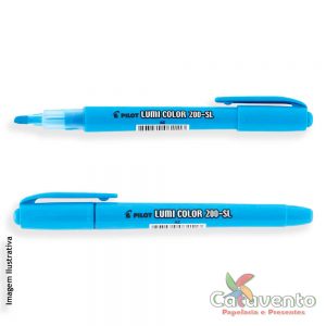 CANETA MARCA TEXTO LUMI COLOR 200-SL AZUL - PILOT