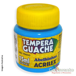 TINTA GUACHE 15ML AZUL CELESTE - ACRILEX