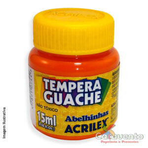 TINTA GUACHE 15ML LARANJA - ACRILEX