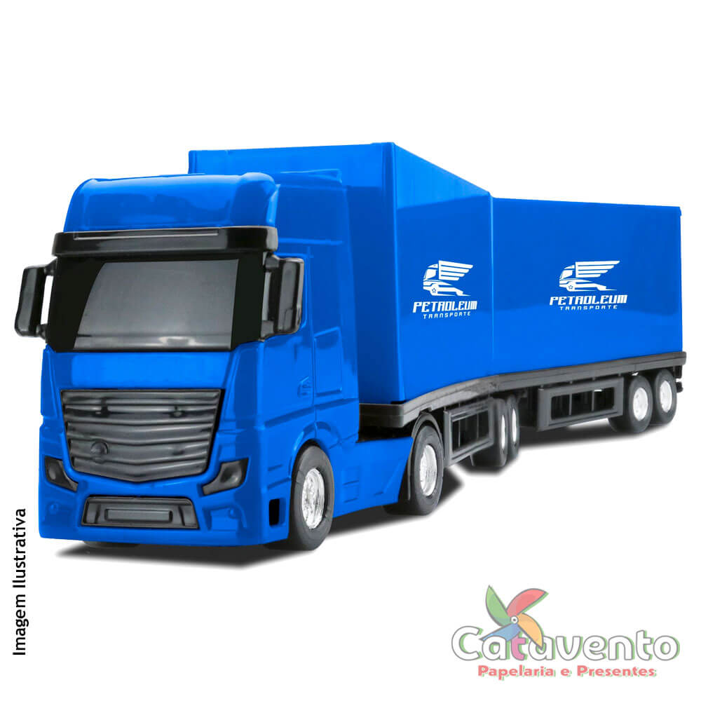 Caminhão Iveco Tector Baú Usual Brinquedos - Cores Sortidas