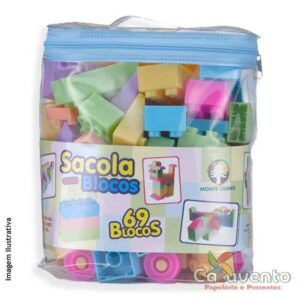 BLOCO DE MONTAR 69 PEÇAS REF 4780 - MONTE LÍBANO