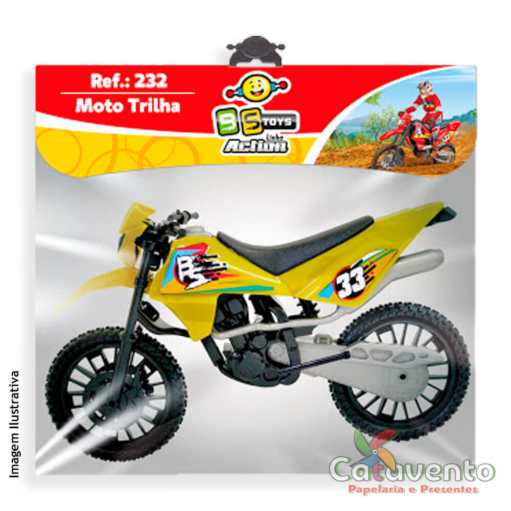 Mini Moto De Trilha Vermelha - Bs Toys