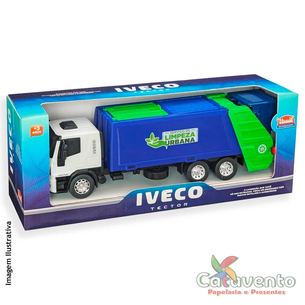 Levantei a traseira do Caminhão de brinquedo, Iveco Tector. Confira o