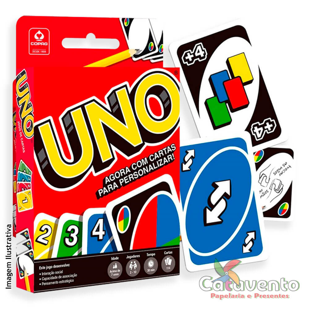 JOGO DE CARTAS UNO TRADICIONAL REF 98190 - COPAG - Papelaria Catavento