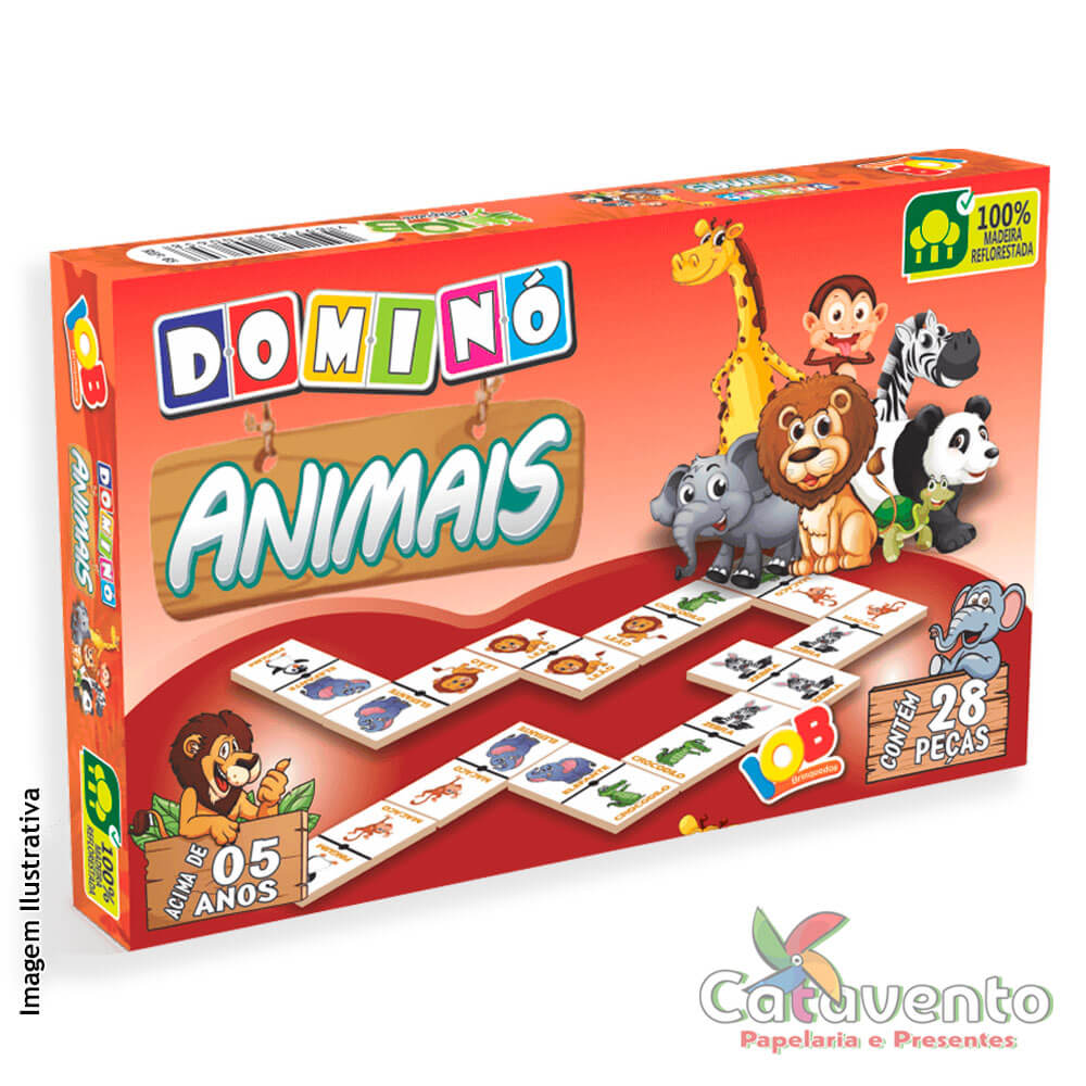 Animais - Jogo de Dominó em Português