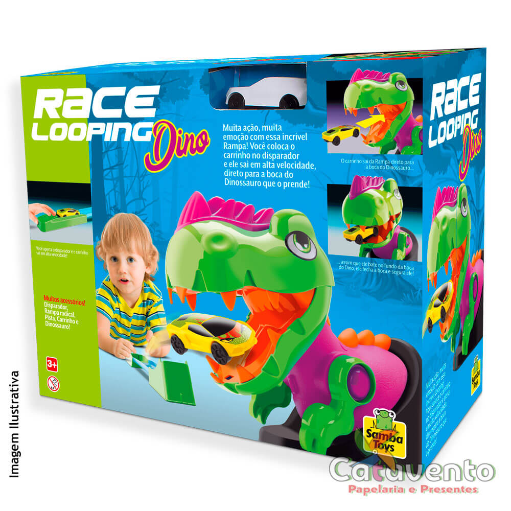 Dino Runners Carrinho Com Dinossauro 466 - Usual Brinquedos