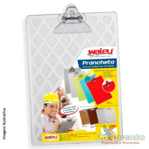 PRANCHETA PLÁSTICA SUPER METAL CRISTAL - WALEU