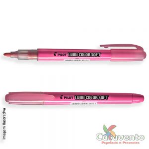 CANETA MARCA TEXTO LUMI COLOR SOFT ROSA PASTEL - PILOT
