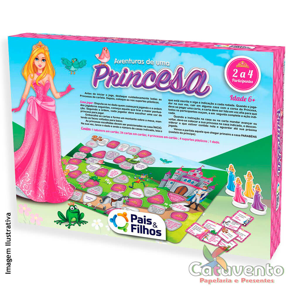 JOGO AVENTURAS DE UMA PRINCESA REF 2865 - PAIS & FILHOS - Papelaria  Catavento