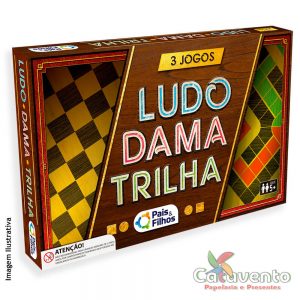 Jogo de Tabuleiro Ludo Solapa MDF Pais e Filhos Brinquedos - Jogos