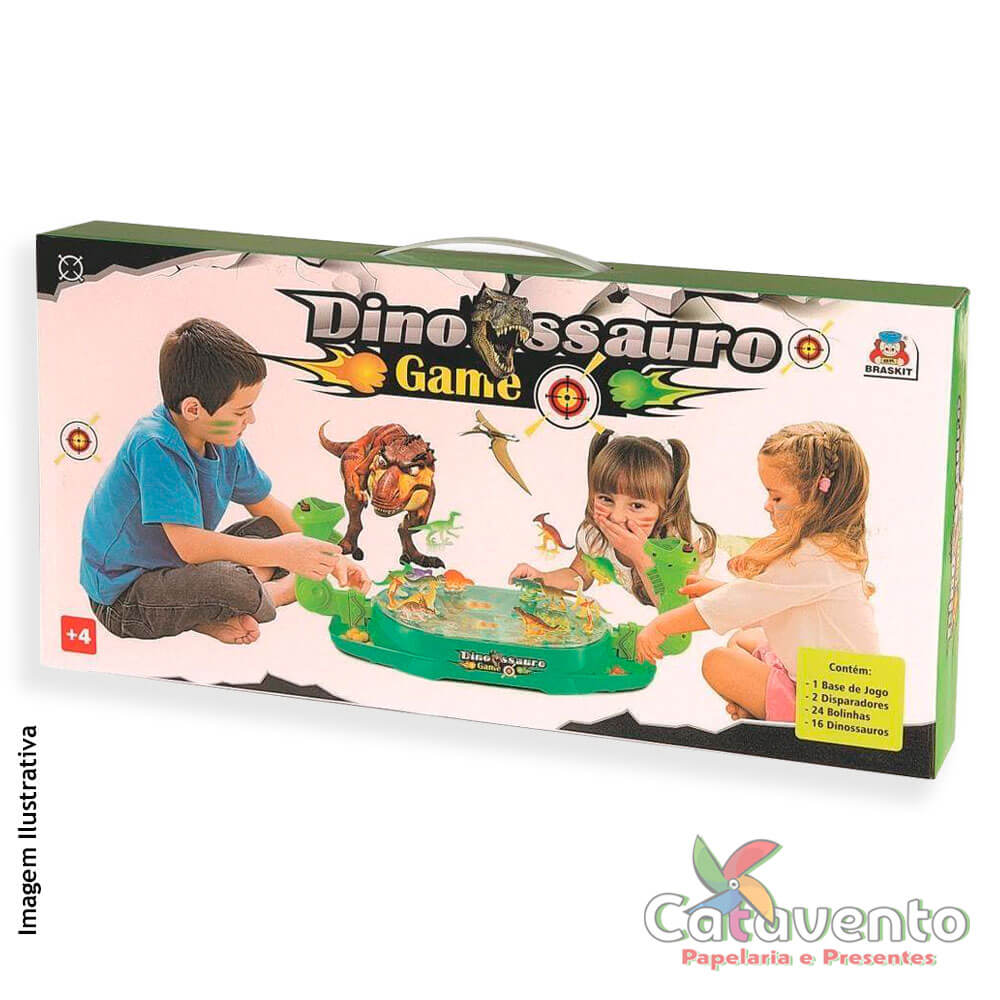 DINOSSAURO GAME REF 100-3 - BRASKIT - Papelaria Catavento