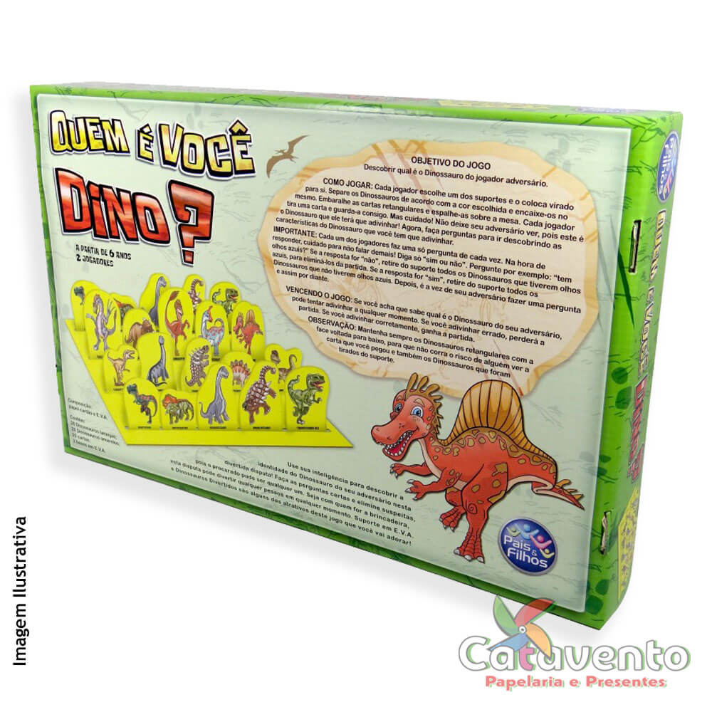 Jogo De Cartas Dinossauro - Quem É Você Dino? - Desapegos de Roupas quase  novas ou nunca usadas para bebês, crianças e mamães. 655882