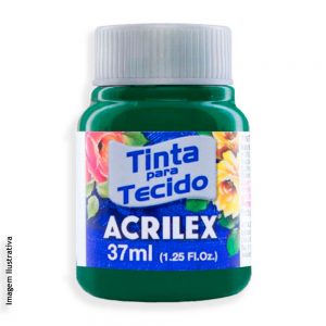 TINTA PARA TECIDO FOSCA 37ML VERDE BANDEIRA REF 041400511 - ACRILEX