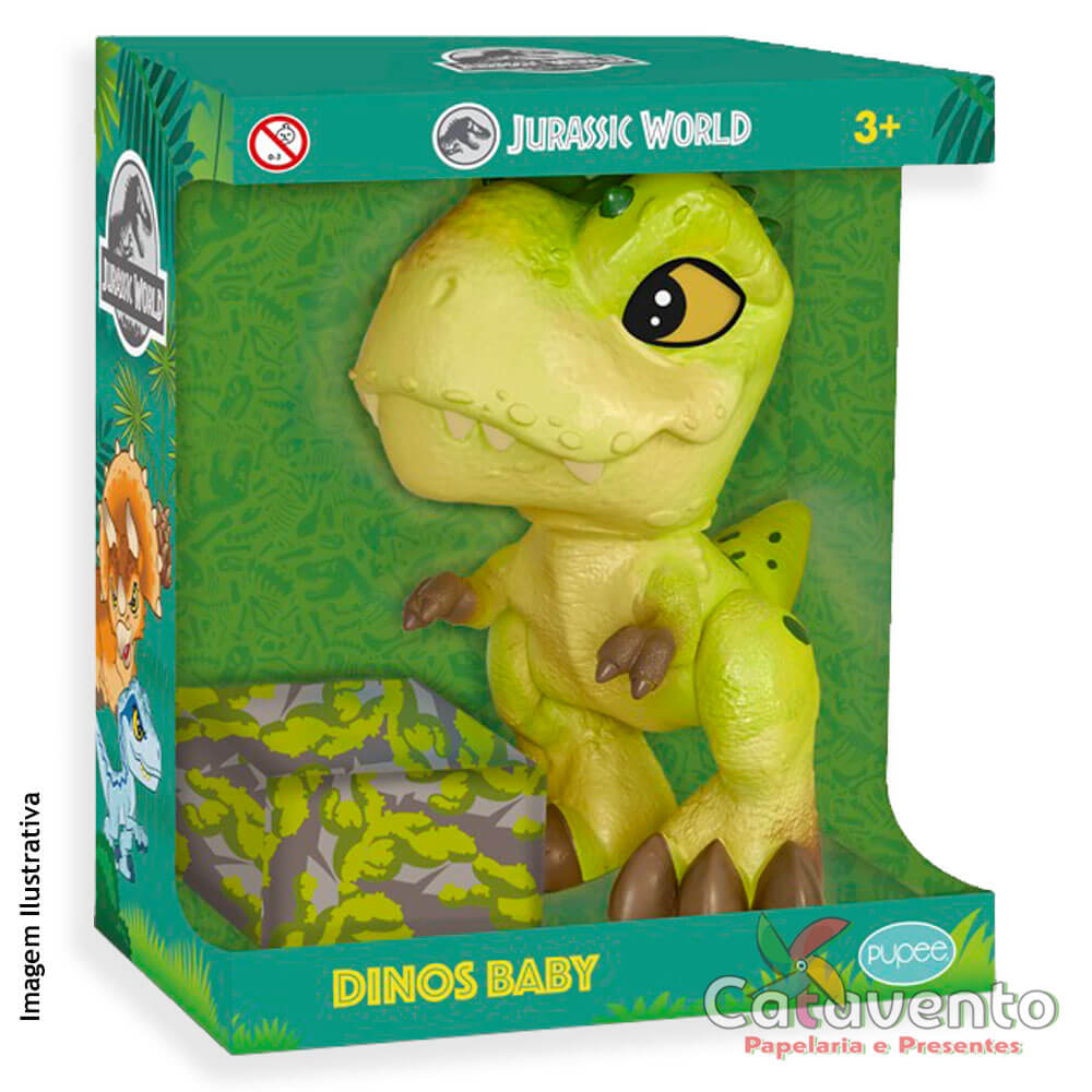 Dinossauro Rex Jurassic World Infantil com Base de Retenção - Chic