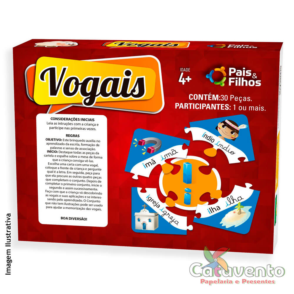 Jogo Vogais 30 Peças Pais & Filhos - News Center Online - newscenter